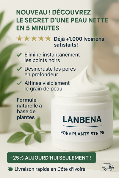 Lanbéna | Masque Dégraissant Anti-Points Noirs