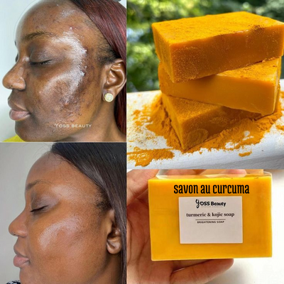 Savon Anti-taches au Curcuma et à l'Acide Kojique