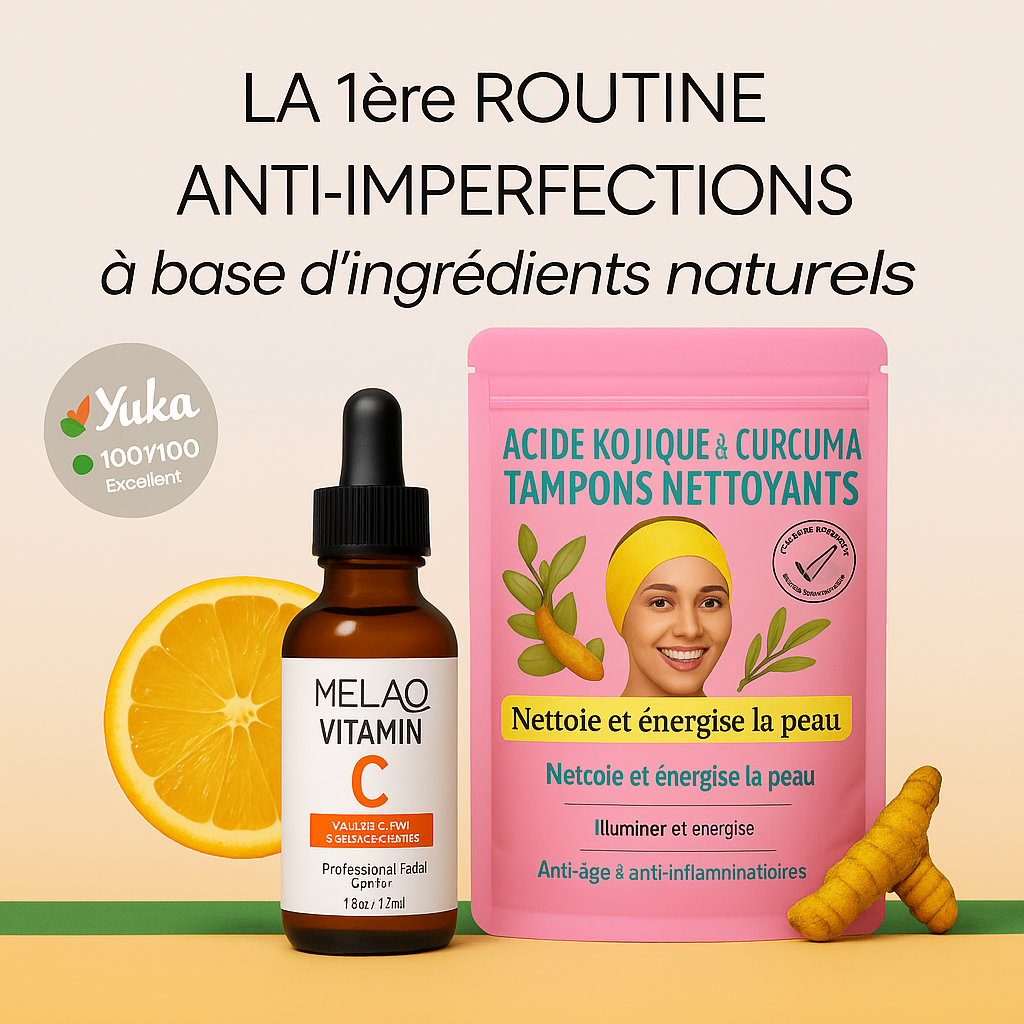 40 Pads Nettoyants au Curcuma