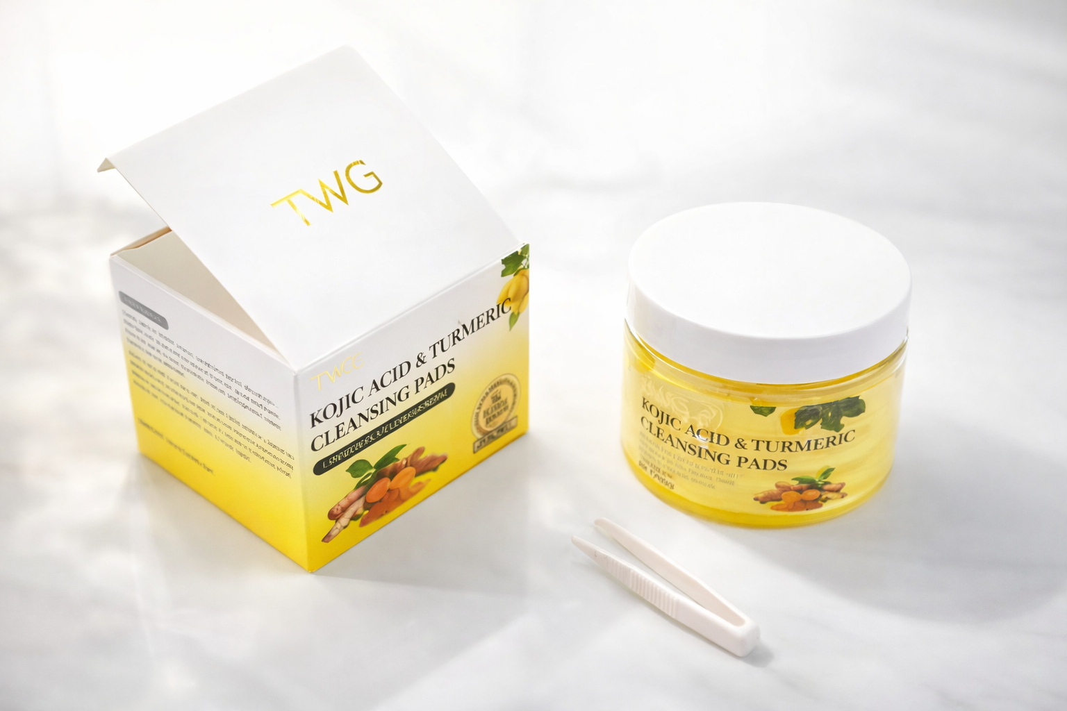 50 Pads Nettoyants au Curcuma