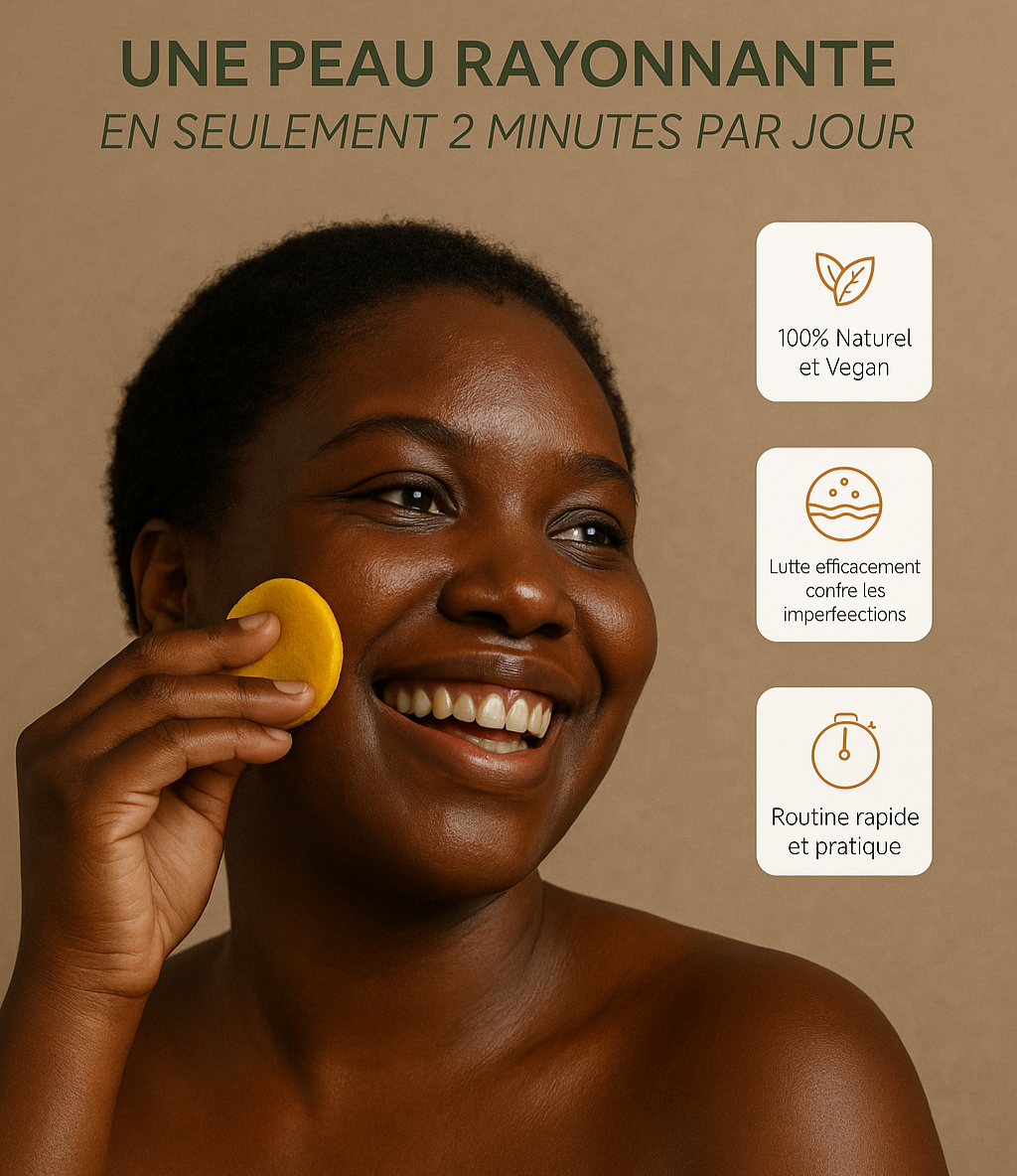 40 Pads Nettoyants au Curcuma