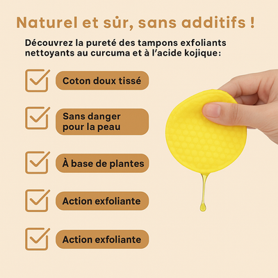 40 Pads Nettoyants au Curcuma
