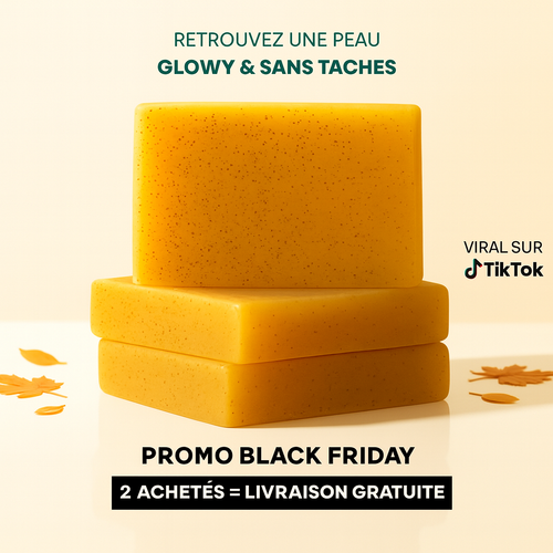 Savon Anti-taches au Curcuma et à l'Acide Kojique